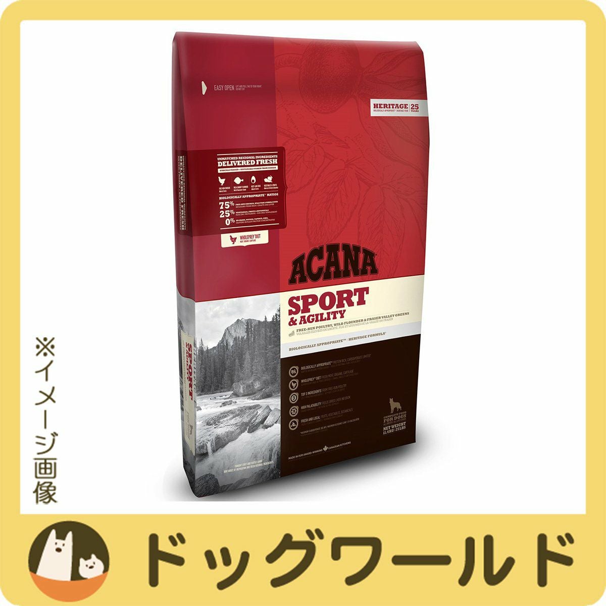 アカナ スポーツ＆アジリティ 11.4kg | ドッグワールド