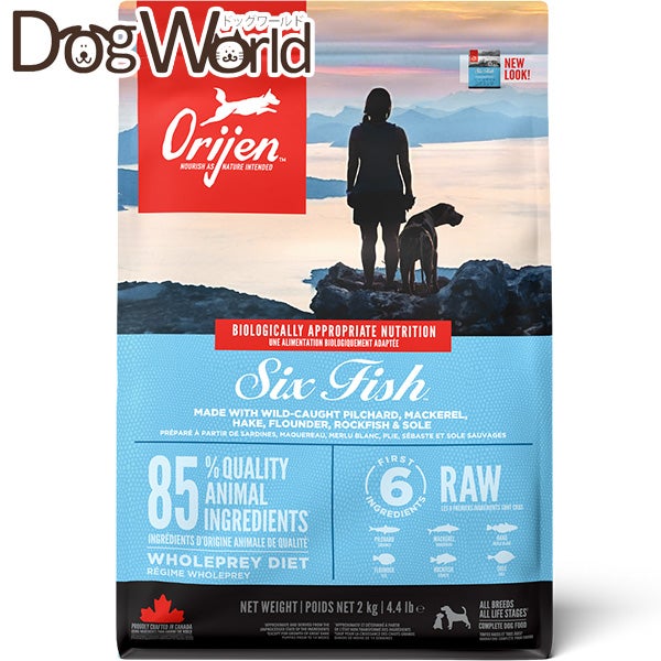 ORIJEN オリジン シックスフィッシュドッグ 犬用 総合栄養食 2kg